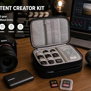 Great Kit: Elastic loops, mesh pockets, and zippered compartments ensure every item has its own spot