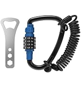 UP Security Large Carabiner Clip Combination Lock Outdoor, Locking Carabiner 4 inch D Rings Heavy...