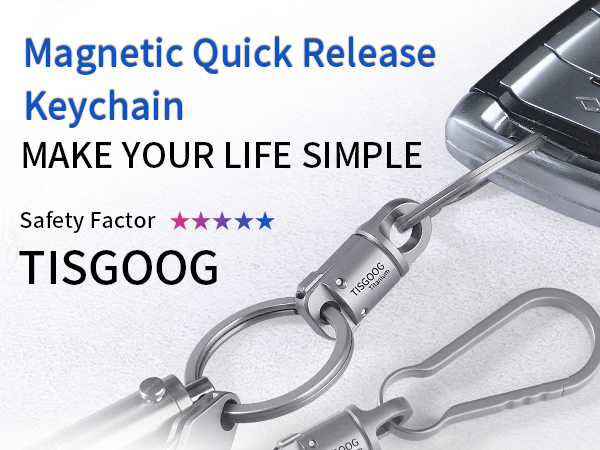 Magnetic Quick Release Keychain