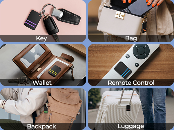 Esky Key Finder, TV Remote Finders Locator with 80dB Sound 6 Receivers Wallet Trackers