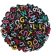 1" Iron on Letters Patches for Fabric, Clothing, Hats, Tote Bags, Colorful | Small Letters Patche...
