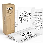 2 Rolls Thermal Printer Paper 8.5