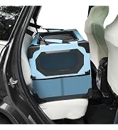 JOYTUTUS Collapsible Dog Crate, 26 Inch Portable Pet Crate for Car, Travel Dog Kennel Foldable Do...
