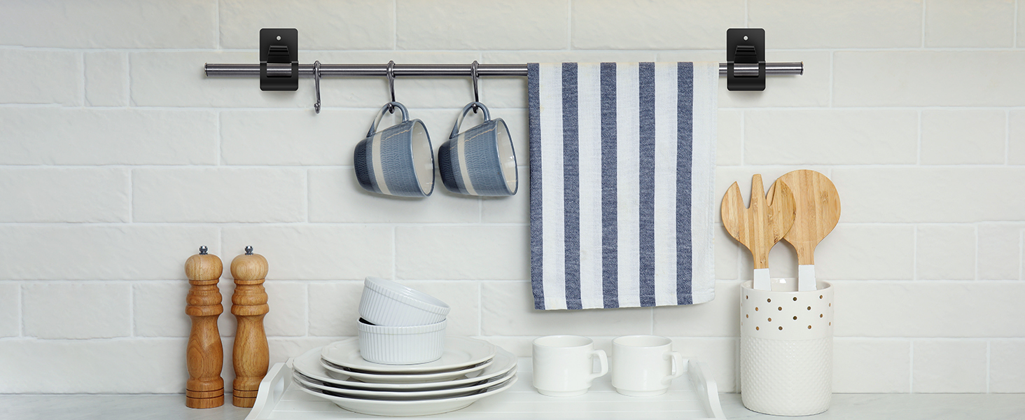 shower curtain rod holder