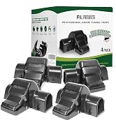 Filpestco Set of 4 Professional Grade Extra Large Tunnel Rat Snap Traps, Mouse Trap, Reusable Tra...
