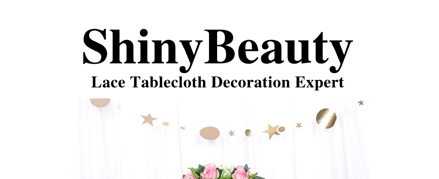 WHITE LACE TABLECLOTH