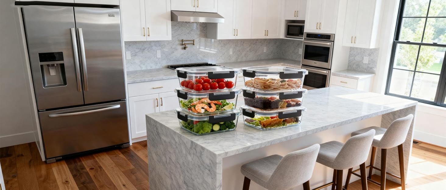 Glass Meal Prep Containers