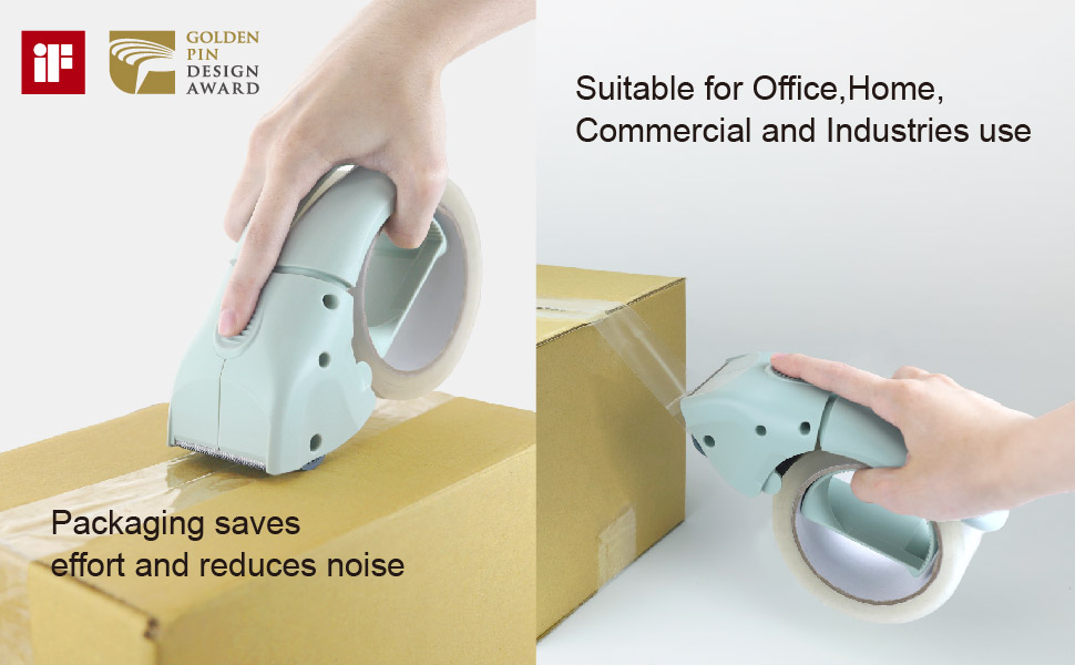 Heavy Duty Packing Tape, Shipping Tape, Packaging Tape, Packing Tape Dispenser Gun for Packing Boxes