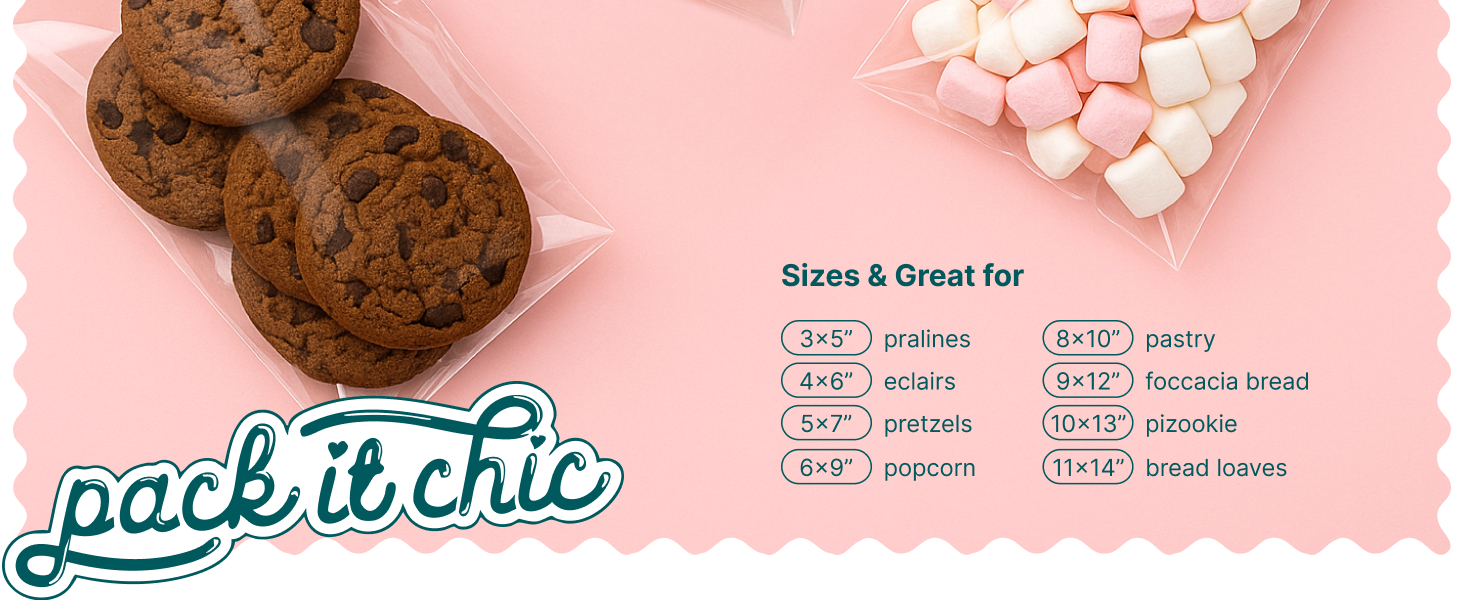 suggested uses per bag size