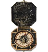Czhotg Bronze Compass Toy, Nautical Compass Pirate Captain Costume Toy Halloween Party Cosplay De...