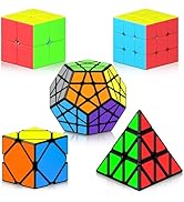 Vdealen Speed Cube Set, Cube Bundle 2x2 3x3 Pyramid Dodecahedron Skewb Magic Cube Pack, Puzzle Cu...
