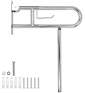 Rackickyer Handicap Grab Bar,23.6 Inch Stainless Steel 1.25" Diameter Toilet Safety Rails for Bat...