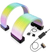 TECWARE Flex RGB Cable Cover Kit | Compatible with 24-Pin Motherboard and 8-Pin/16-Pin GPU
