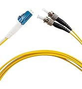 Eardion LC to ST Fiber Patch Cable, 10M(32.8ft) Single Mode Duplex Fiber Jumper 9/125um OS1 LSZH ...