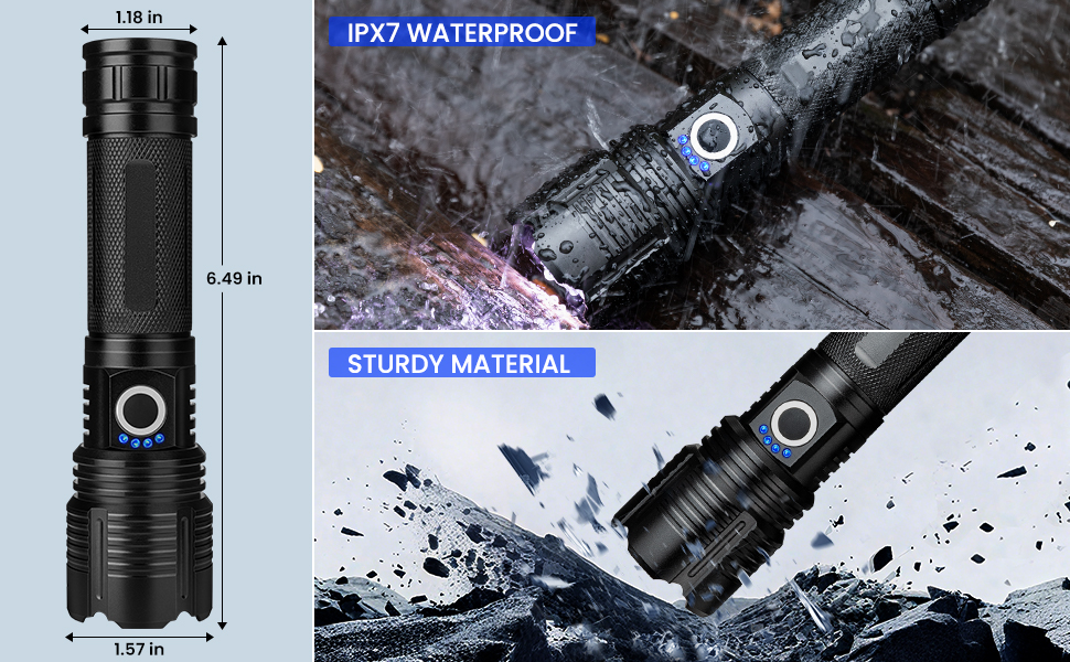 led flashlight rechargeable
