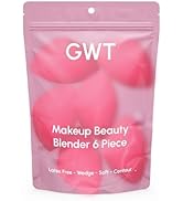 GWT Makeup Sponge Set, 6 Pack – Latex-Free Beauty Blenders for Liquid, Cream, and Powder – High-D...
