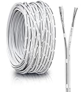 22 Gauge Universal Garage Door Wire 30FT, UL 2468 22 AWG 2 Conductor Garage Door Sensors 22/2 Tin...