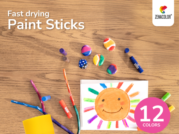Fast drying paint sticks