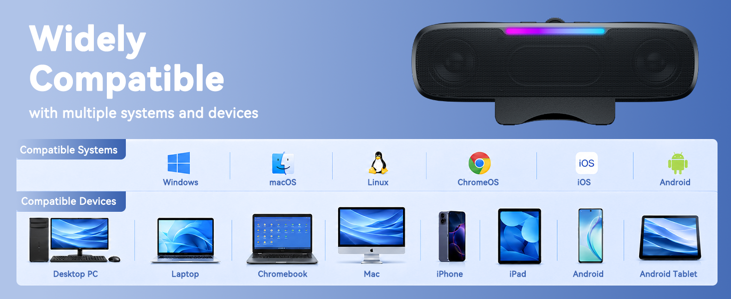Works with a wide range of USB and USB-C devices and operating systems