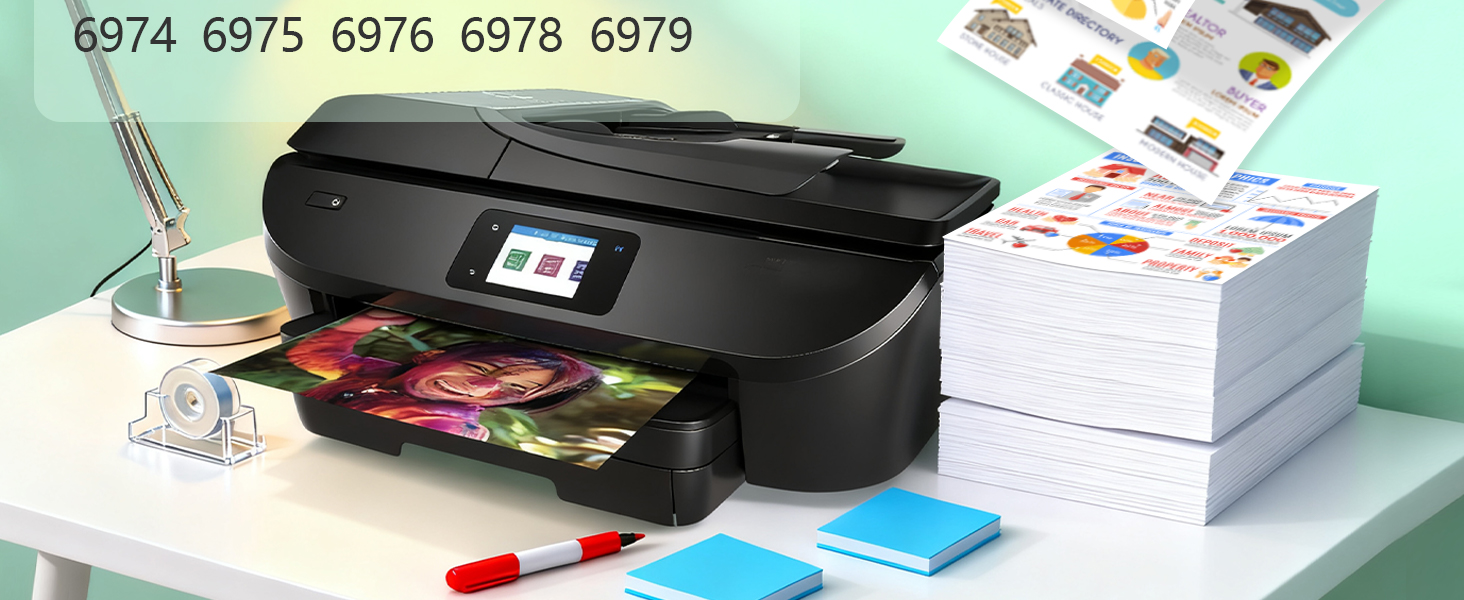 HP 920XL HP902 Ink Cartridges Combo Pack Compatible for HP OfficeJet Pro 6960 6950 6958