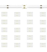 MIWISE 10mm Connectors Kit for 4-Pin RGB COB LED Strip,20Pcs Gapless I-Shaped Connectors,Solderle...