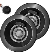58mm Espresso Backflush Cleaning Disc, Black (2 Pack) | Silicone Blind Filter Compatible with Bre...