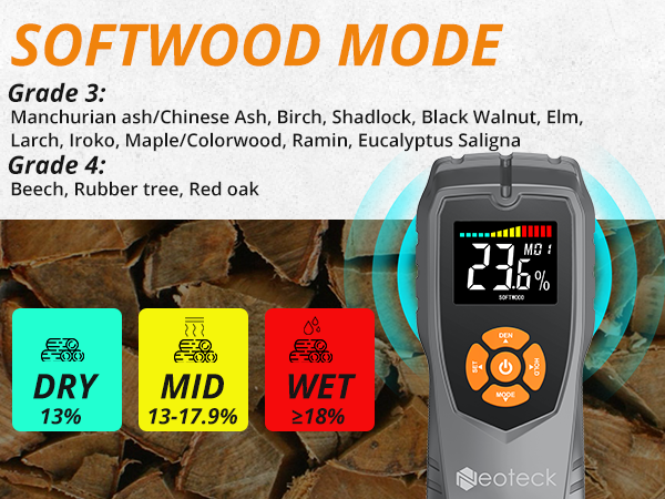 moisture meter for softwood