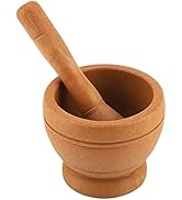 Maxmartt Plastic Mortar Pestles, Manual Garlic Grinder Spices Herbs Mortar Pestle Set Grinding Bo...