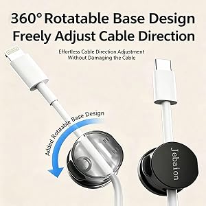 Jebaion 360° Rotatable Magnetic Cable Clamp