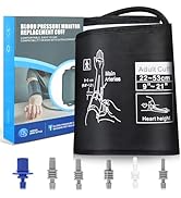 Universal 9"-21" Blood Pressure Replacement Cuff - Wide-Range Fan-shape Design Better Fits M/L/XL...