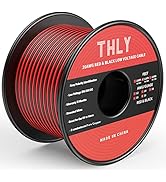 THLY 20 Gauge Wire, Pure Copper Wire 120FT 2 Conductor 20 AWG Red Black Low Voltage Wire 12V/24V ...