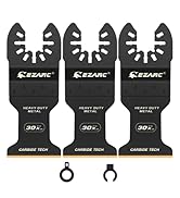 EZARC Carbide Oscillating Saw Blades, Multitool Blades Quick Release for Hard Material, Hardened ...