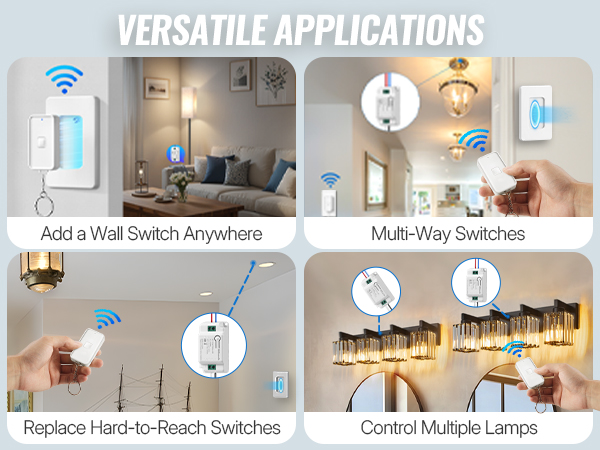 Wireless Light Switch and Receiver Kit