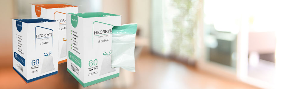 8 Gallon Drawstring Trash Bags