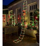Toodour LED Christmas Lights - 10ft Christmas Decorative Ladder Lights with Santa Claus, Xmas Dec...