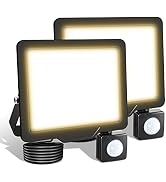 SKYWORLD 2 Pcs Motion Sensor Led Flood Lights Outdoor, 20W 2000LM Super Bright Spot Security Ligh...
