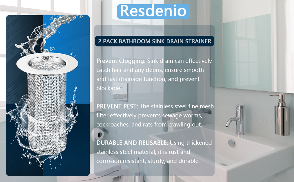 Bathroom Sink Drain Strainer