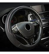 Carfond Breathable Microfiber Steering Wheel Cover,Anti Slip Ice Mesh Wheel Protector Cover,Unive...