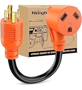 Nilight RV Generator Adapter Cord 30 Amp to 30 Amp 4 Prong Pure Copper Heavy Duty Twist Lock Male...