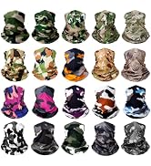 20 pcs Breathable Neck Gaiter Face Scarf Mask for Men Women Sun Protection Bandana Hiking, Cyclin...