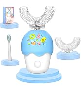 KAQINWX Kids Electric Toothbrushes, U Shaped Ultrasonic Toothbrush, Rechargeable Kids Toothbrush ...