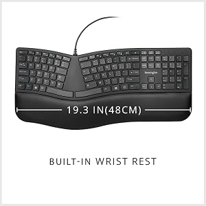 built in wrist rest