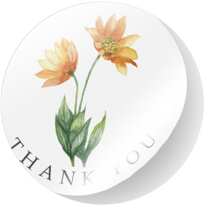flower thank you cards bridal shower thank you cards wedding thank you cards
