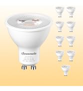 DEWENWILS 10-Pack GU10 LED Bulb Dimmable Replacement for Track Lighting | 3000K Warm White, 500LM...