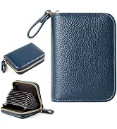EcoVision Credit Card Holder RFID Card Case Wallet, Small Accordion Zipper Card Case Holder, Card...