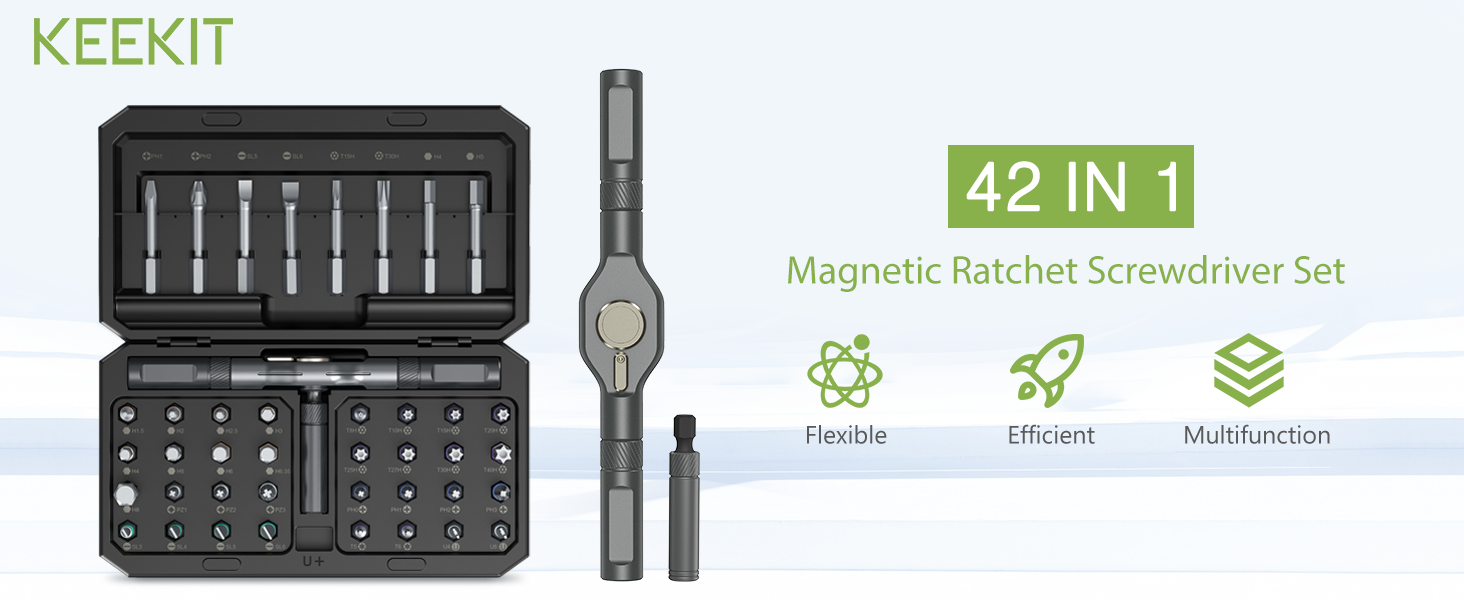 magnetic ratchet scredriver set