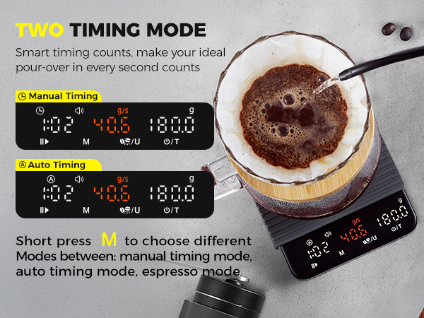 Coffee scale espresso scale with timer mini coffee scale with timer digital coffee bean scale