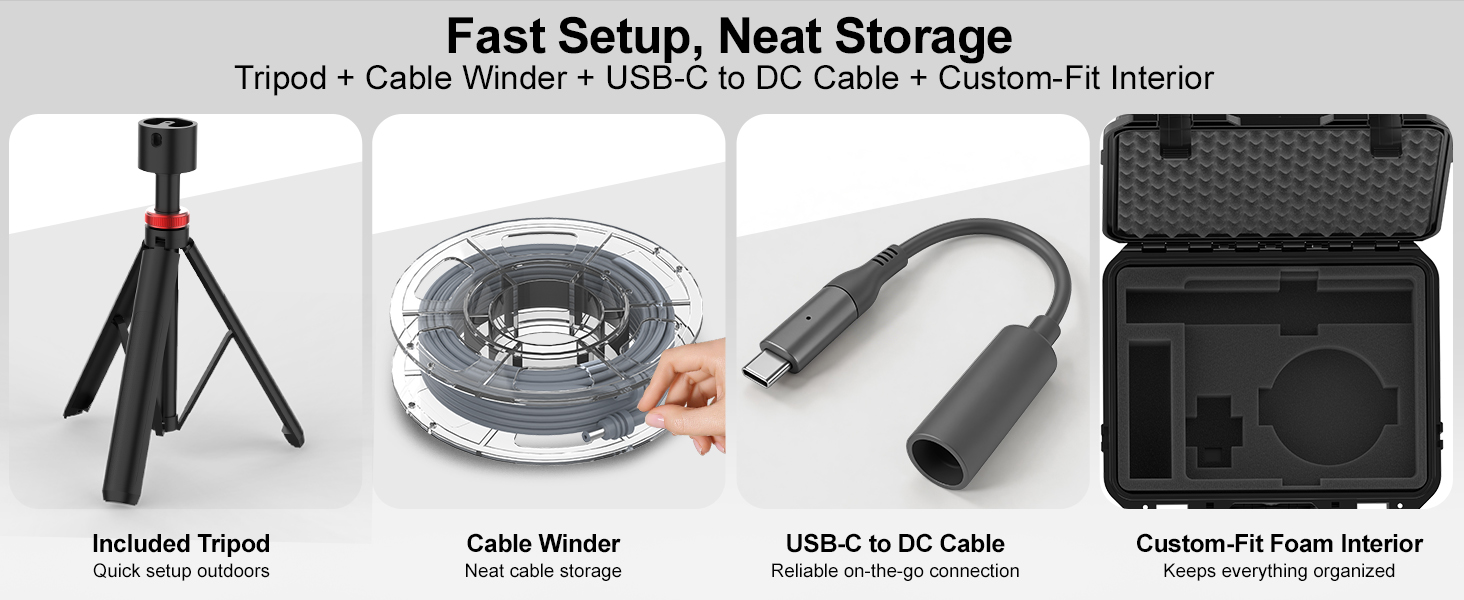 Fast Set up,Neat Storage