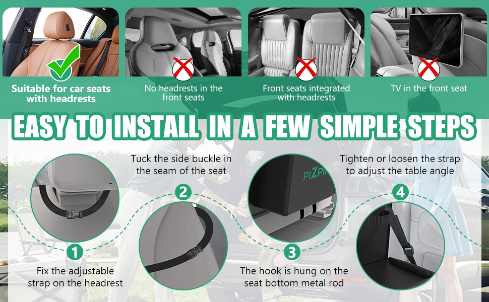 Car Backseat Organizer with Tablet Holder
