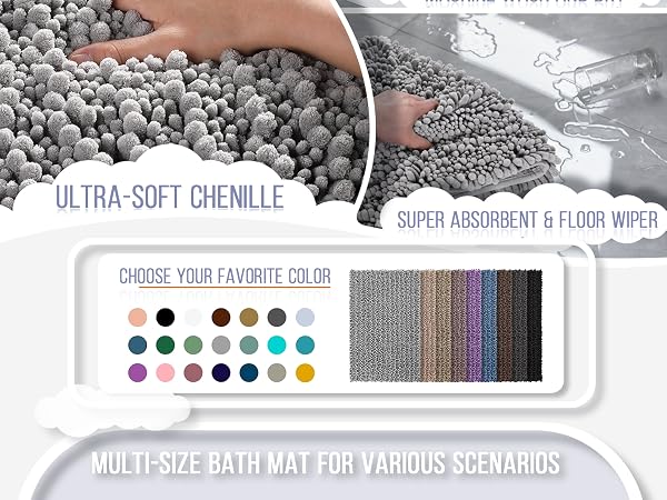 long bathroom mat